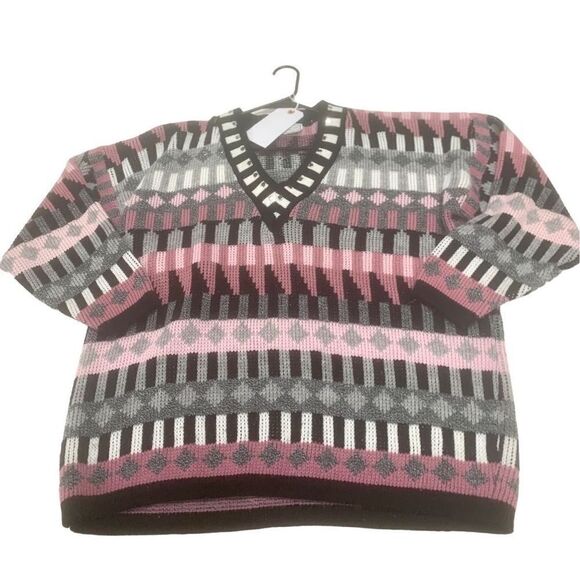 Vintage Patterned Sweater - Picture 1 of 9